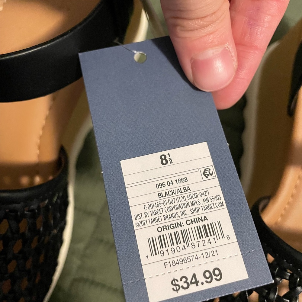 NWT Universal Thread Alba Wedge Platform Sandals … - image 3